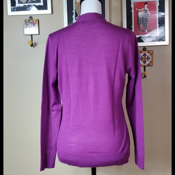 Calvin Klein purple cardigan - Picture 4 of 8
